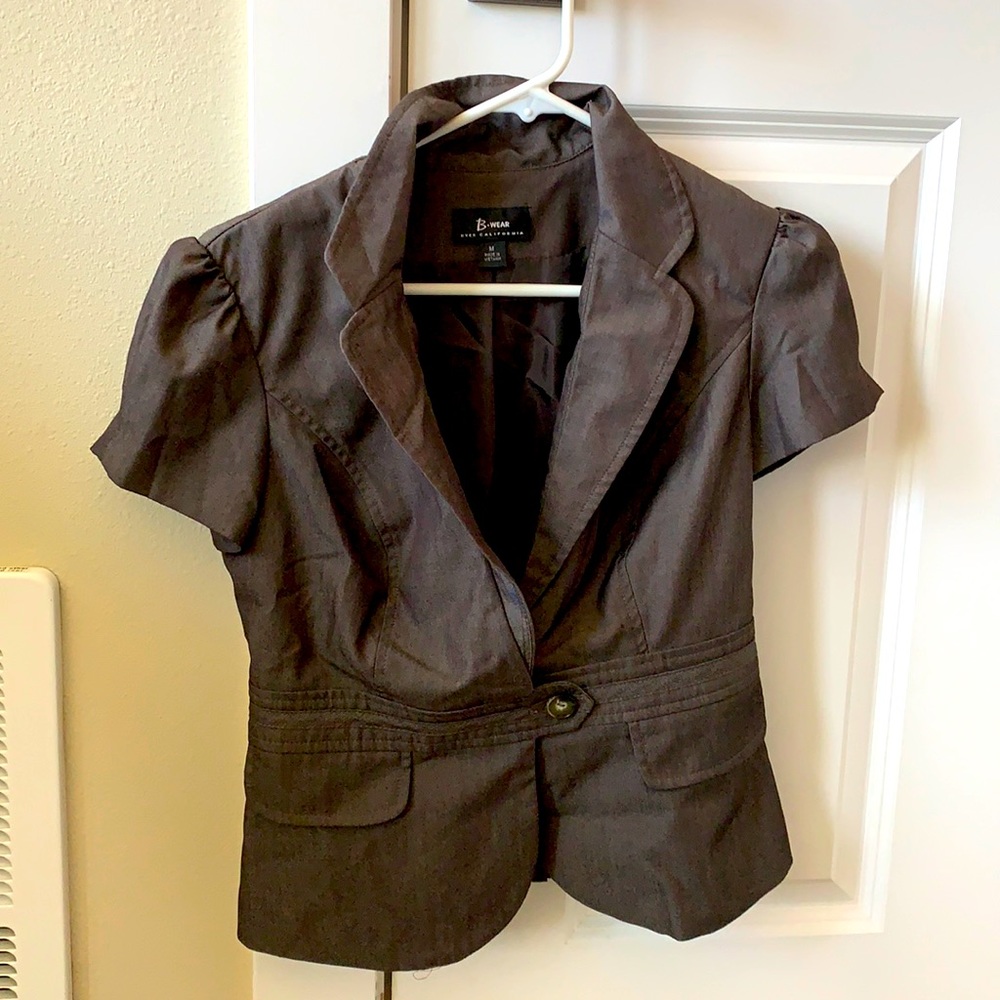 Brown Blazer Vest